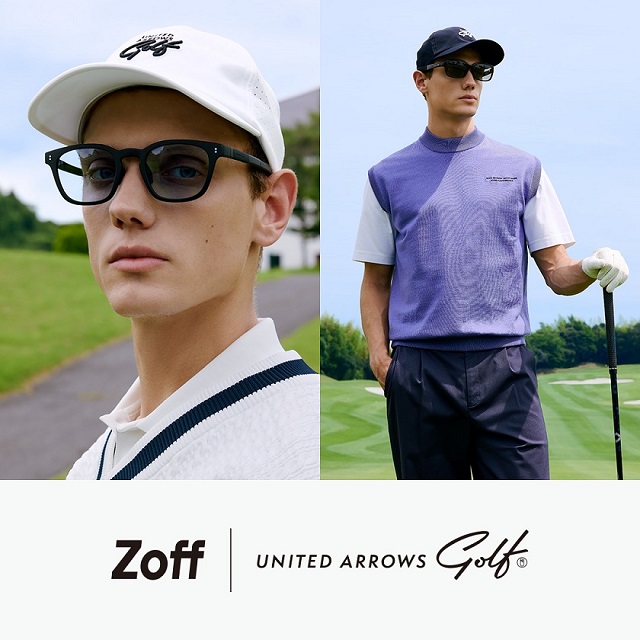 【Zoff】ゴルフシーンに最適！「Zoff」×「UNITED ARROWS GOLF」コラボレーションサングラス