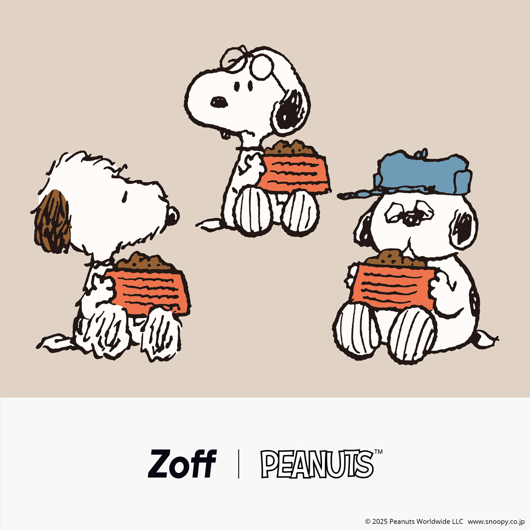 【Zoff】『Zoff PEANUTS COLLECTION』第5弾　PEANUTSの仲間たちが活躍する新作アイウェアが登場