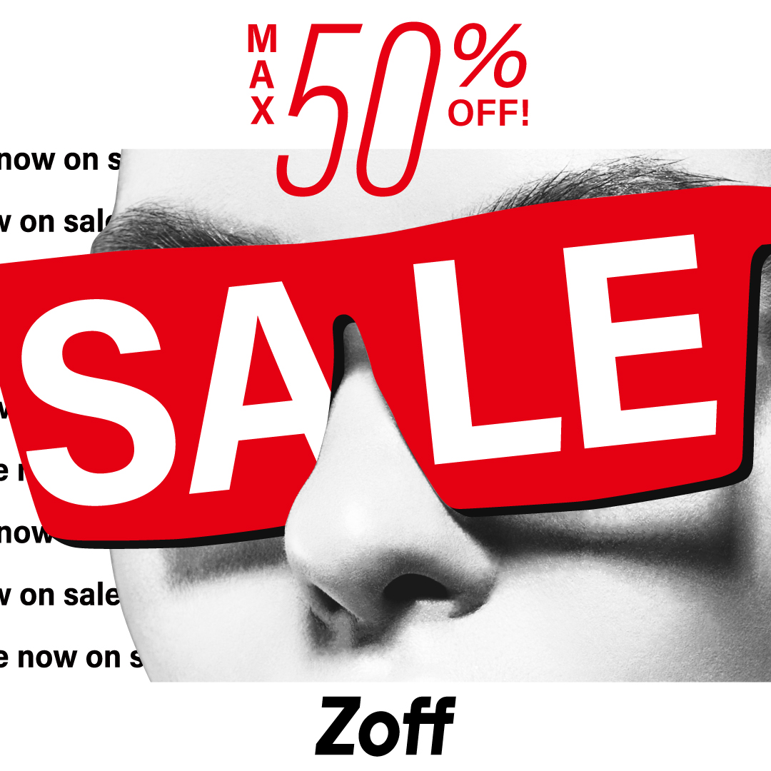【Zoff】最大50％OFFのセール開催！！