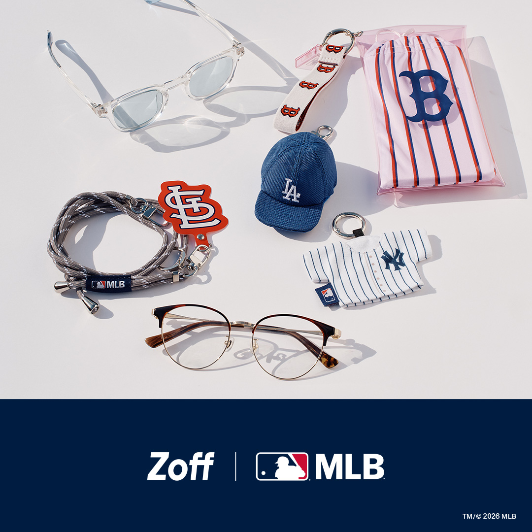 【Zoff】MLBと国内アイウェアブランドによる初のコラボレーションコレクション